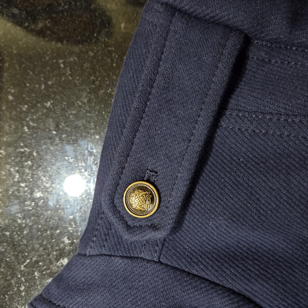 Talbots Navy Military-Style Button Blazer - Size 16 - Picture 7 of 8